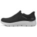 Skechers Slip Ins Anti-Slip Wear-Resistant Low-Top Casual Shoes Men's Black White Черно-белый, 39.5