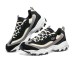 Skechers D'LITES 1.0 Cushioning Wear-Resistant Low-Top Chunky Sneakers Men's Black White Черно-белый, 42