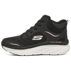 Skechers D'Lux Walker Cushioned Wear-Resistant Breathable Mid-Top Casual Shoes Women's Black 35