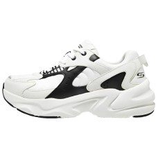 Skechers BOBS BAMINA 2 Cushioning Wear-Resistant Low-Top Casual Shoes Men's Black White 45.5