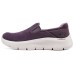 Skechers Go Walk Fle Cushioning Anti-Slip And Wear-Resistant Low-Top Casual Shoes Women's Dark Purple 36.5