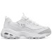 Skechers Durable Breathable Low-Top Chunky Sneakers Women's White Silver Белый, 39.5
