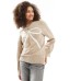 Cotton On luxe crew pullover knitted jumper in cream with bow intarsia Bow intarsia, XS - US 4