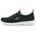 Skechers Cushioning Lightweight Low-Top Casual Shoes Women's Black White Черно-белый, 39