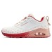 Skechers Cushioning Anti-Slip And Wear-Resistant Coverage Support Low-Top Casual Shoes Women's White Red white red, 37.5