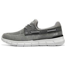 Skechers Del Retto Anti Slip Wear Resistant Low Top Casual Shoes Men's Gray 42