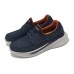 Skechers Anti-Slip And Wear-Resistant Breathable Low-Top Casual Shoes Men's Navy Синий, 41