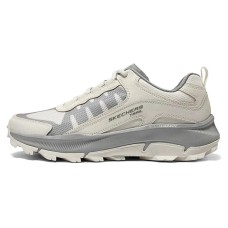 Skechers Cushioning Wear-Resistant Low-Top Casual Shoes Men's White Gray White gray, 39.5