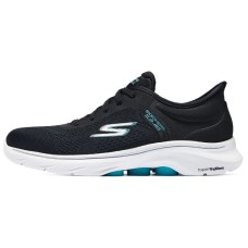 Skechers GO WALK 7 Cushioned Anti-Slip And Wear-Resistant Lightweight Low-Top Casual Running Shoes Women's Black Blue Черно-зеленый, 37
