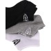 Skechers Ankle Socks Unisex 3 Pack S, 3 Pack (Black+White+Gray)