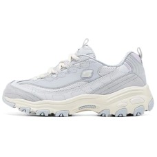 Skechers Sports Life Collection Anti-Slip Wear-Resistant Low-Top Chunky Sneakers Women's Gray Серый Белый, 39.5