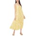 1.state 299787 Women's Printed Maxi Dress Cover-Up, Citronelle, XL