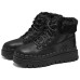 Skechers Modern Comfort Warm And Wear-Resistant Short Snow Boots Women's Black Черный, 35.5