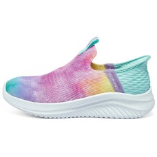 Skechers Girls Hands Free Slip-Ins Cushioning Wear-Resistant Low-Top Kids' Running Shoes Multicolor Teenagers Разноцветный, 36