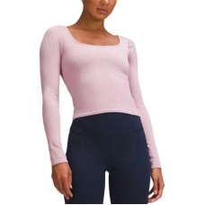 Lululemon Ebb To Street Shirt Women's Rose Red/Rose Blush, 6