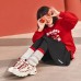Skechers Anti-Slip Wear-Resistant Low-Top Kids Lifestyle Shoes White Teenagers Red White, 31