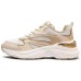 Skechers Street Support Rebound Breathable Low-Top Casual Running Shoes Women's White Brown Белый/Натуральный, 39.5