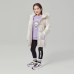 Skechers Kids Girls Anti-Slip And Wear-Resistant Warm Mid-Top Kids' Running Shoes Black White Purple Teenagers Black and White/Purple, 34