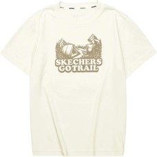 Skechers T Shirt Women's Cream Ecru Cream Beige White-00NA, XL