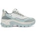 Skechers Street Anti-Slip Wear-Resistant Low-Top Chunky Sneakers Women's Gray Blue Gray Blue, 36