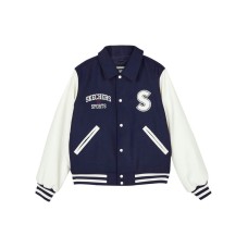 Skechers Puffer Jacket Women's Navy Blue Navy Blue/002Z, M