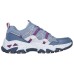 Skechers D'LITES Anti-Slip Wear-Resistant Low-Top Hiking Trekking Shoes Women's Gray Blue Gray Blue, 38