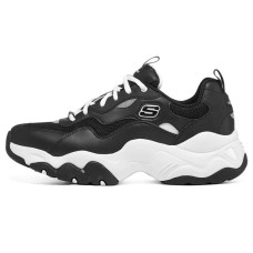 Skechers DLITES Cushioning Anti-Slip And Wear-Resistant Support Low-Top Casual Shoes Men's Black 44