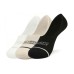 Skechers No Show Socks Unisex 3 Pack 3 Pack (White/Rock Brown/Black/04BY), M