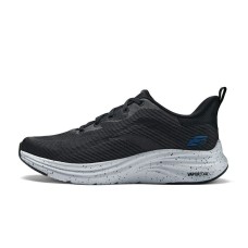 Skechers Vapor Foam Cushioning, Wear Resistant Low Top Running Shoes Men's Black Blue Black Blue, 39