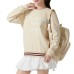 Skechers Sweatshirt Women's Beige Beige -046L, 155/80A/S