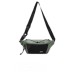 Skechers Fabric Fanny Pack Regular Unisex Black & Orchid Green Black with Dragon Tongue Green Accents