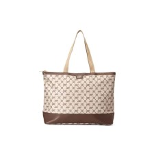 Skechers LeSportsac Collaboration Fabric Laptop Bag, Handbag, Shoulder Bag Large Size Women's Tiger's Eye Brown Tiger's Eye Brown