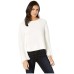 Bishop + Young 292334 Women Savvy Sweater Ivory, size L