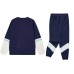 Skechers Colorful Casual Sportswear Men Set (Medieval Blue), M
