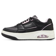 Skechers Uno Court Courted Style Shoes 'Black Pink White' Women's Black/Light Pink/BKLP, 38