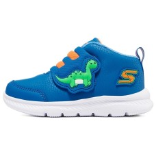 Skechers Durable Breathable Low-Top Toddler Shoes Blue Infant And Toddler Синий/Лимонный, 26