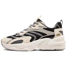 Skechers DLITES Anti-Slip Wear-Resistant Low-Top Chunky Sneakers Men's White Black Черно-белый, 39.5