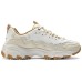 Skechers D'LITES 1.0 Support Lightweight Low-Top Casual Shoes Women's White Beige Белый Бежевый, 35.5