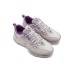 Skechers Cushioning Wear-Resistant Low-Top Chunky Sneakers Women's White Purple Белый Фиолетовый, 38.5