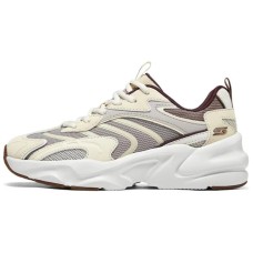 Skechers DLITES Anti-Slip Wear-Resistant Low-Top Casual Running Shoes Women's Beige Brown NATURAL/BROWN, 37.5