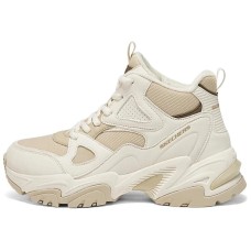 Skechers DLITES Breathable And Resilient High-Top Casual Running Shoes Women's Beige Бежевый, 38.5