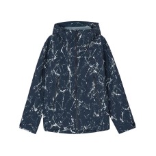 Skechers Mountain And Wild Outdoor Series Jacket Men's Navy Blue Water Pattern All Over Print Navy Blue Water Pattern All Over Print, L