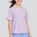 Skechers Drop Shoulder Sleeve T Shirt Women's Light Snow Cyan Light Snow Blue/00EW, M