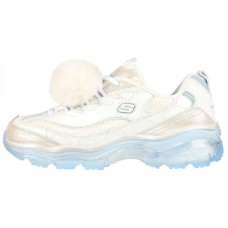 Skechers D'Lites Crystal Let It Snow 'White Light Blue' Women's 39.5