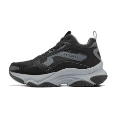 Skechers Cushioning Anti-Slip And Wear-Resistant High-Top Chunky Sneakers Men's Black Черный, 40