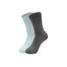 Skechers Mid Calf Socks Unisex 2 Pack 2 Pack (Baby Light Blue/Gray/043D), S