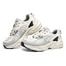 Skechers BOBS BAMINA 2 Lava Ripple Cushioning Wear-Resistant Low-Top Casual Shoes Men's White Gray Orange 41