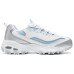 Skechers DLITES Slip-Resistant Breathable Low-Top Chunky Sneakers Women's Silver White Silver White, 35.5
