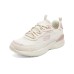Skechers Cushioned Slip-Resistant Abrasion-Resistant Low-Top Casual Running Shoes Women's White Pink natural/multicolor, 35