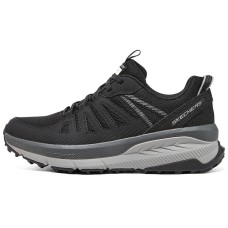 Skechers Switch Back Slip-Resistant Low-Top Running Shoes Women's Black Gray Black Gray, 36